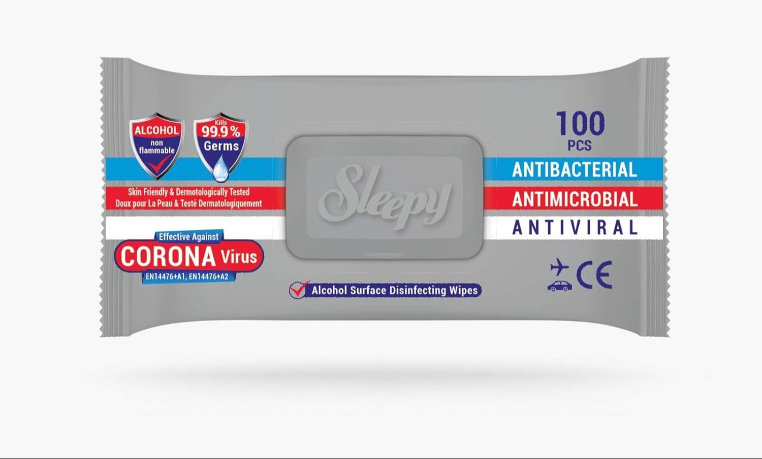 Lingettes désinfectantes et nettoyantes multi-surfaces (100) - SLEEPY