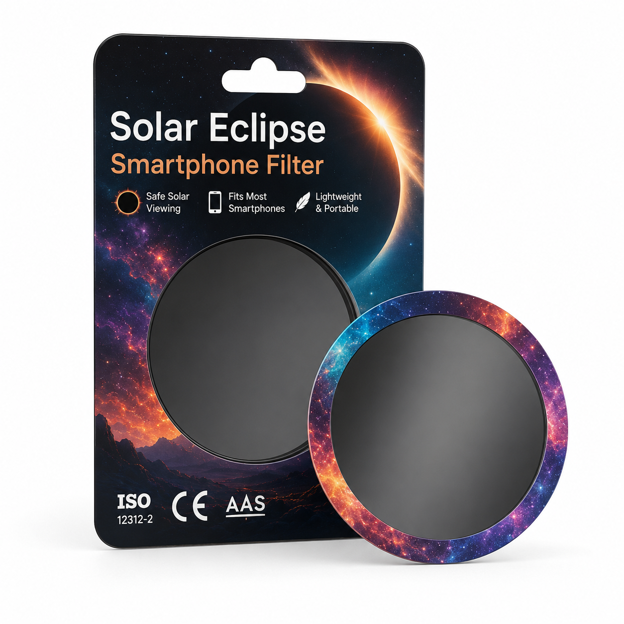 Filtre solaire pour smartphone pour photographier une éclipse